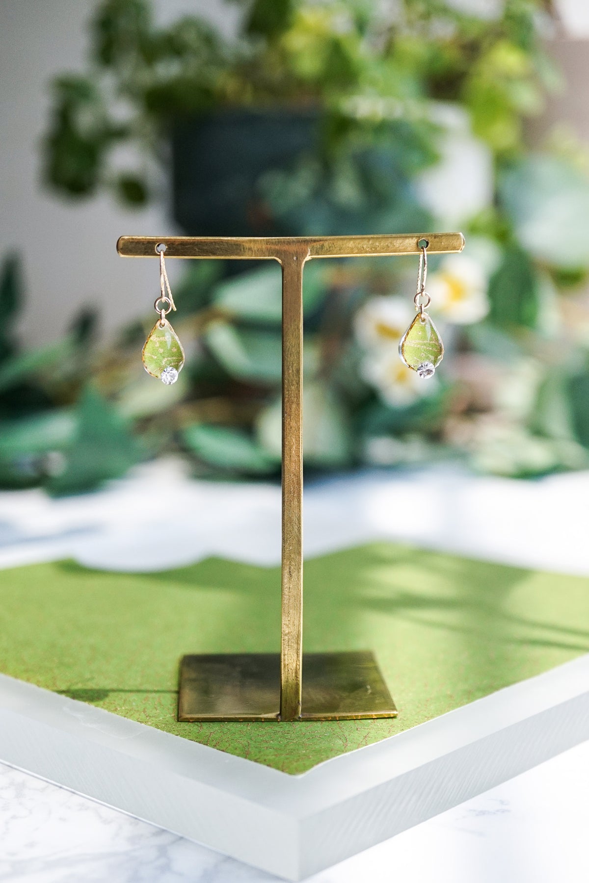 Morning Dew Earrings - Pine Needles