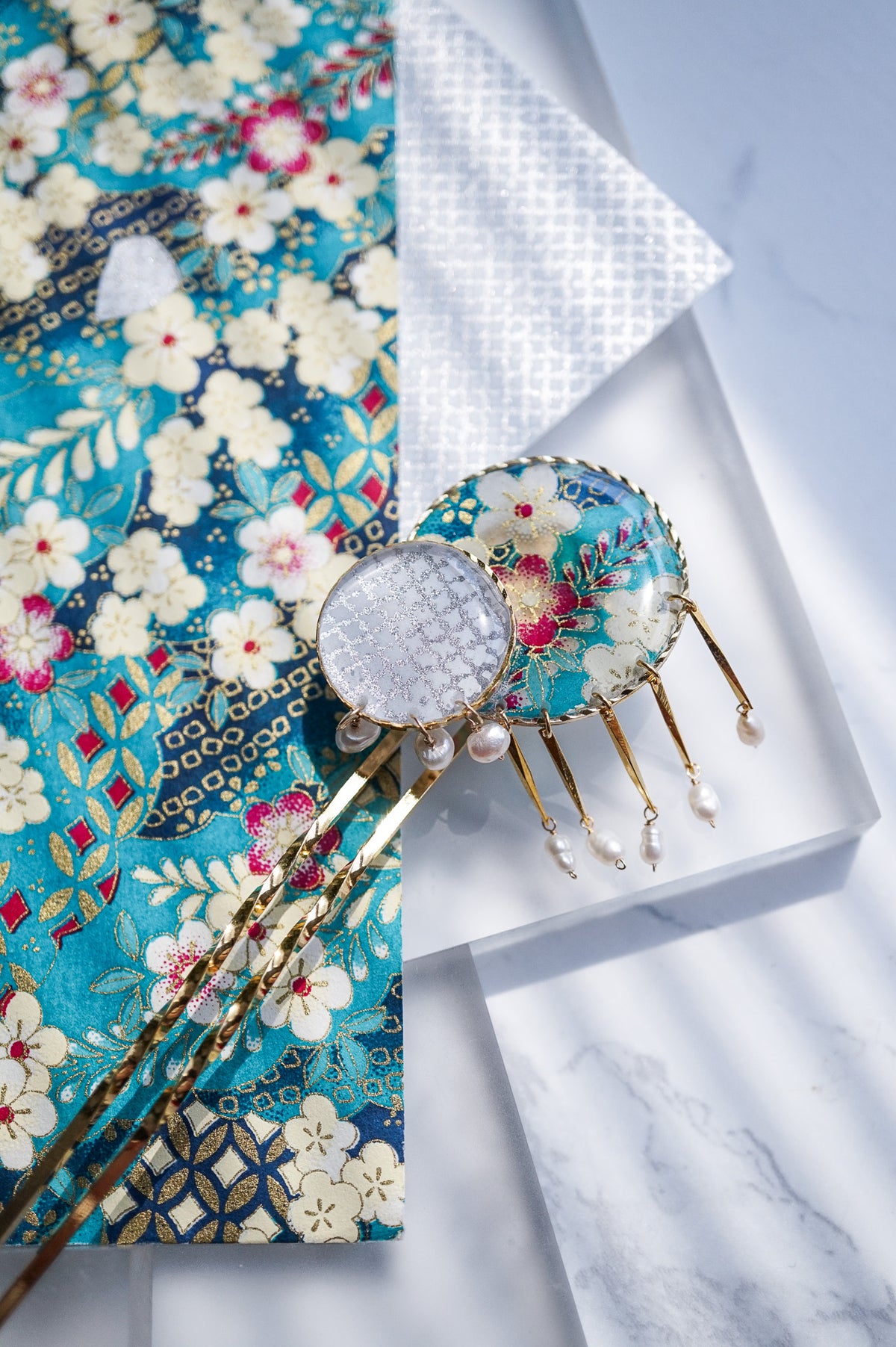 Starry Night Hairpin - Plum (Turquoise)
