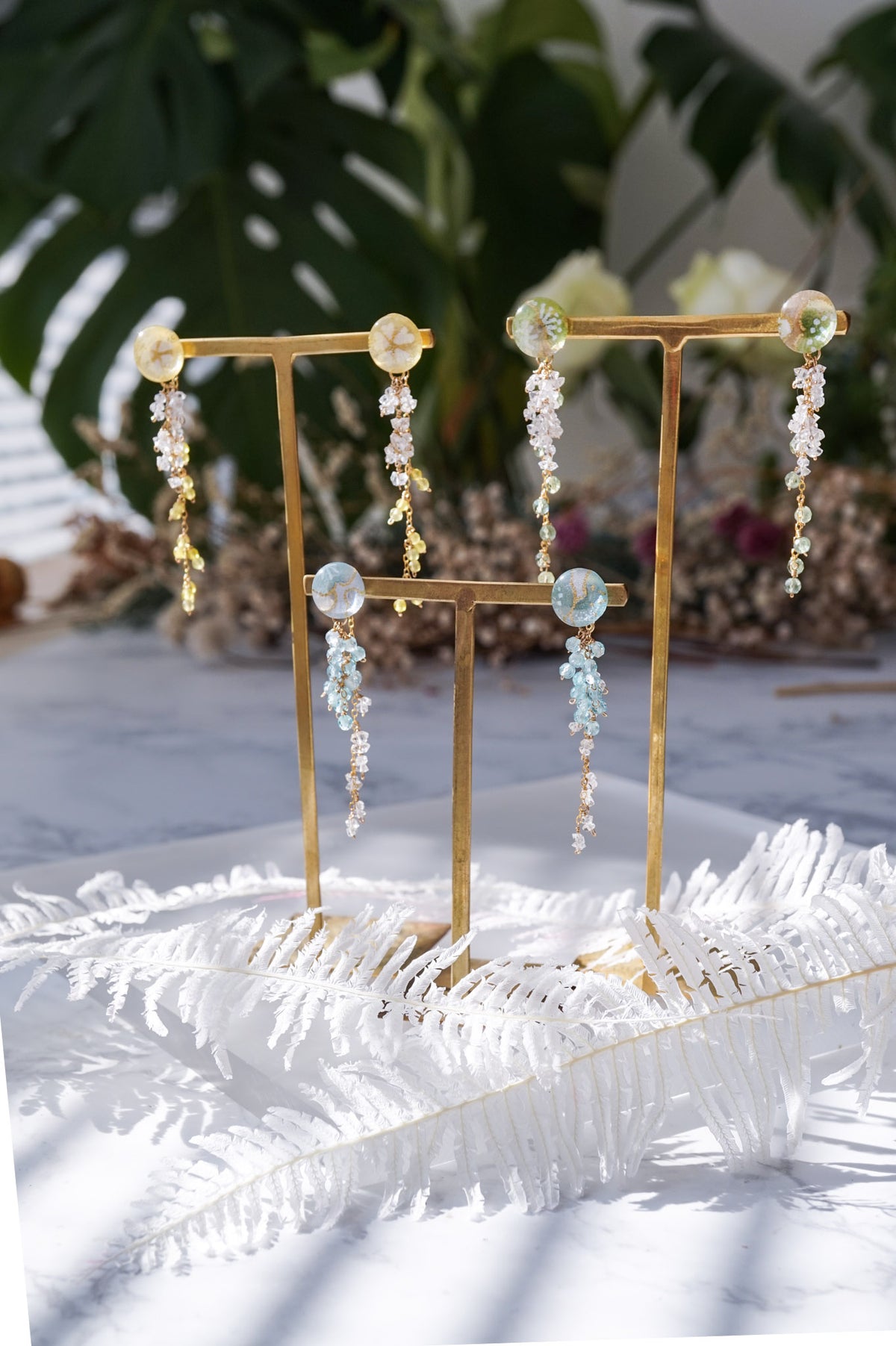Little Snow Earrings - Plum Blossom (Green)