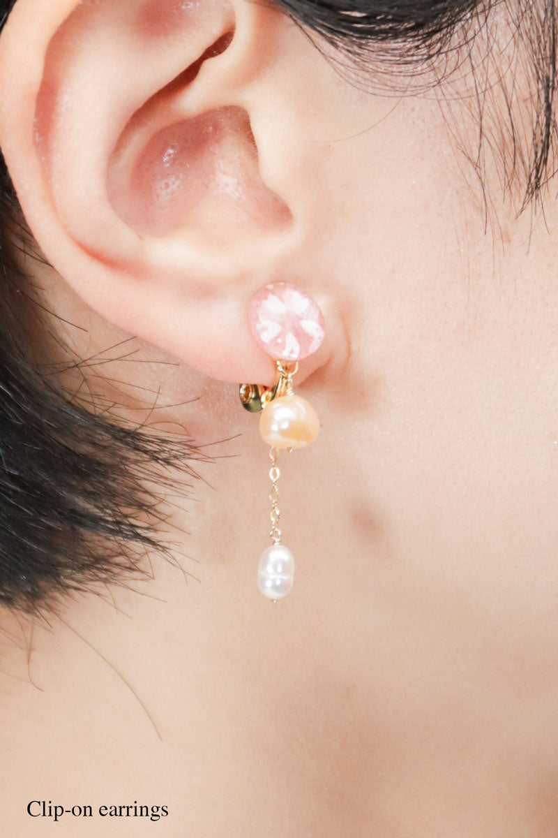 Little Spring Earrings - Tiny Sakura (Pink)