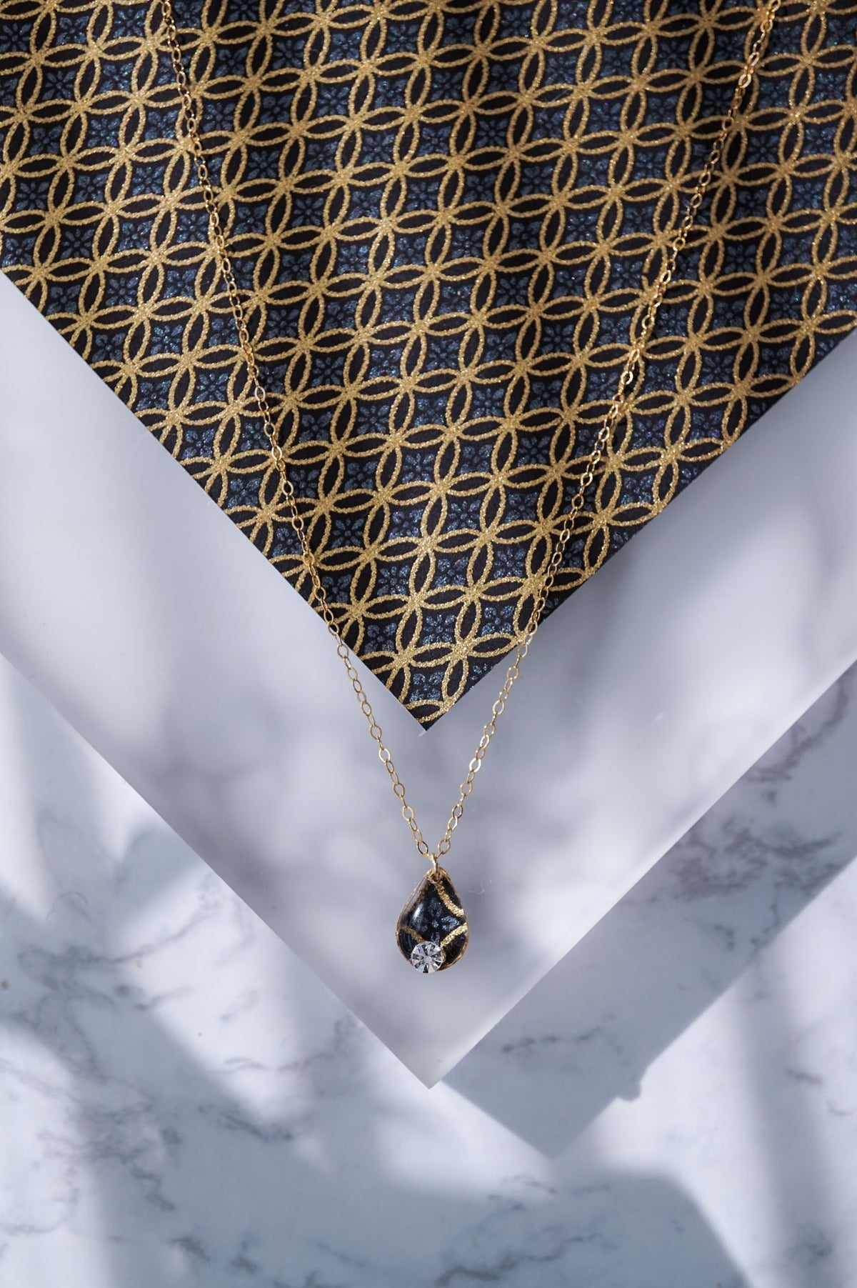 Morning dew necklace - Flower Shippo