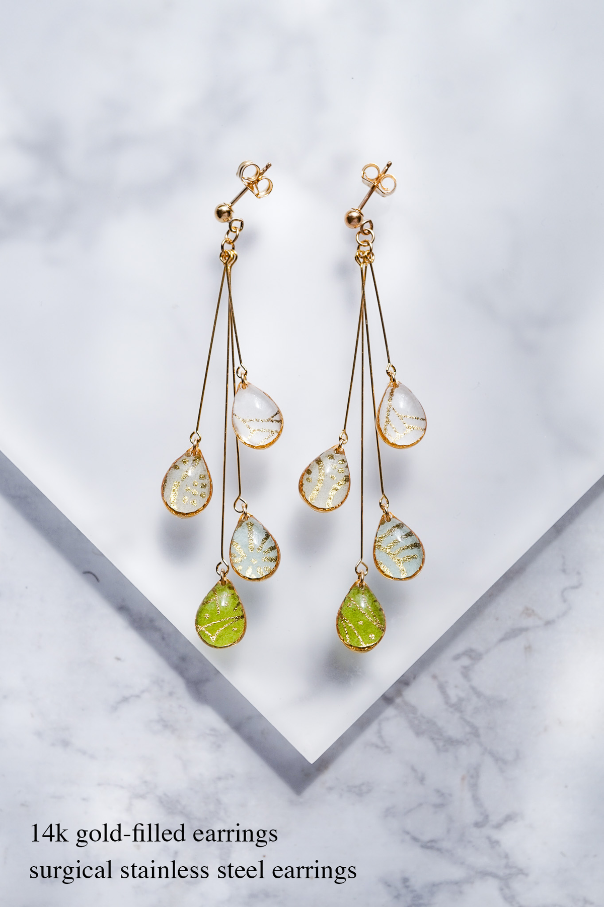 Shigure Earrings #4 - Pine needles