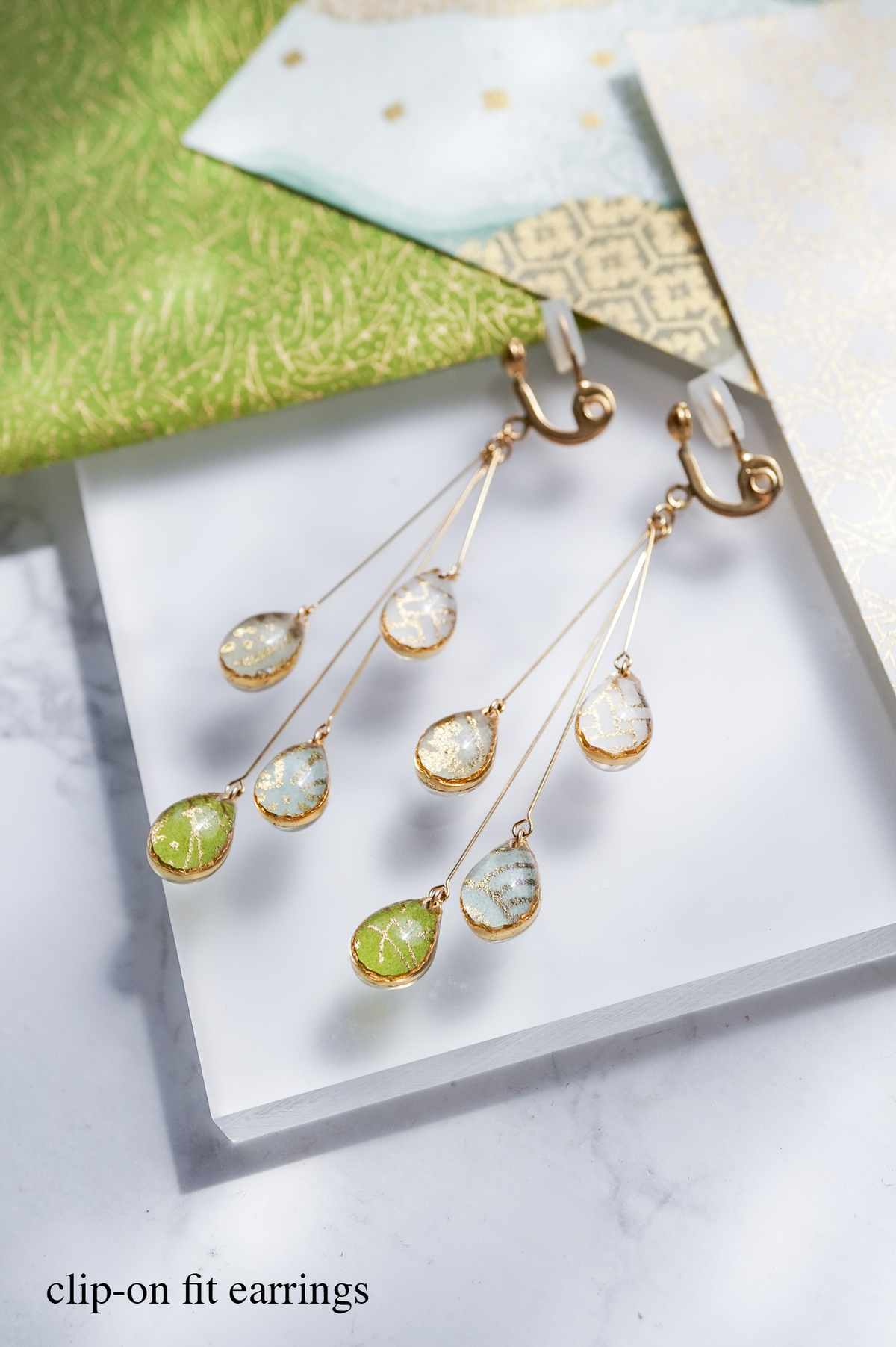 Shigure Earrings #4 - Pine needles