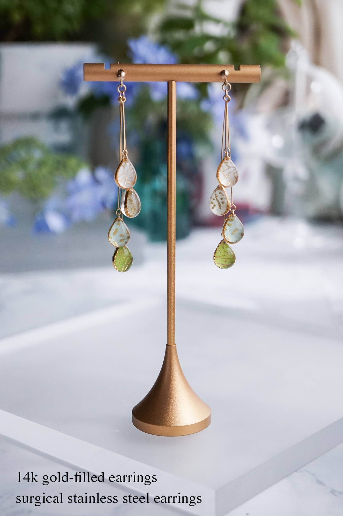 Shigure Earrings #4 - Pine needles
