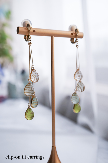 Shigure Earrings #4 - Pine needles