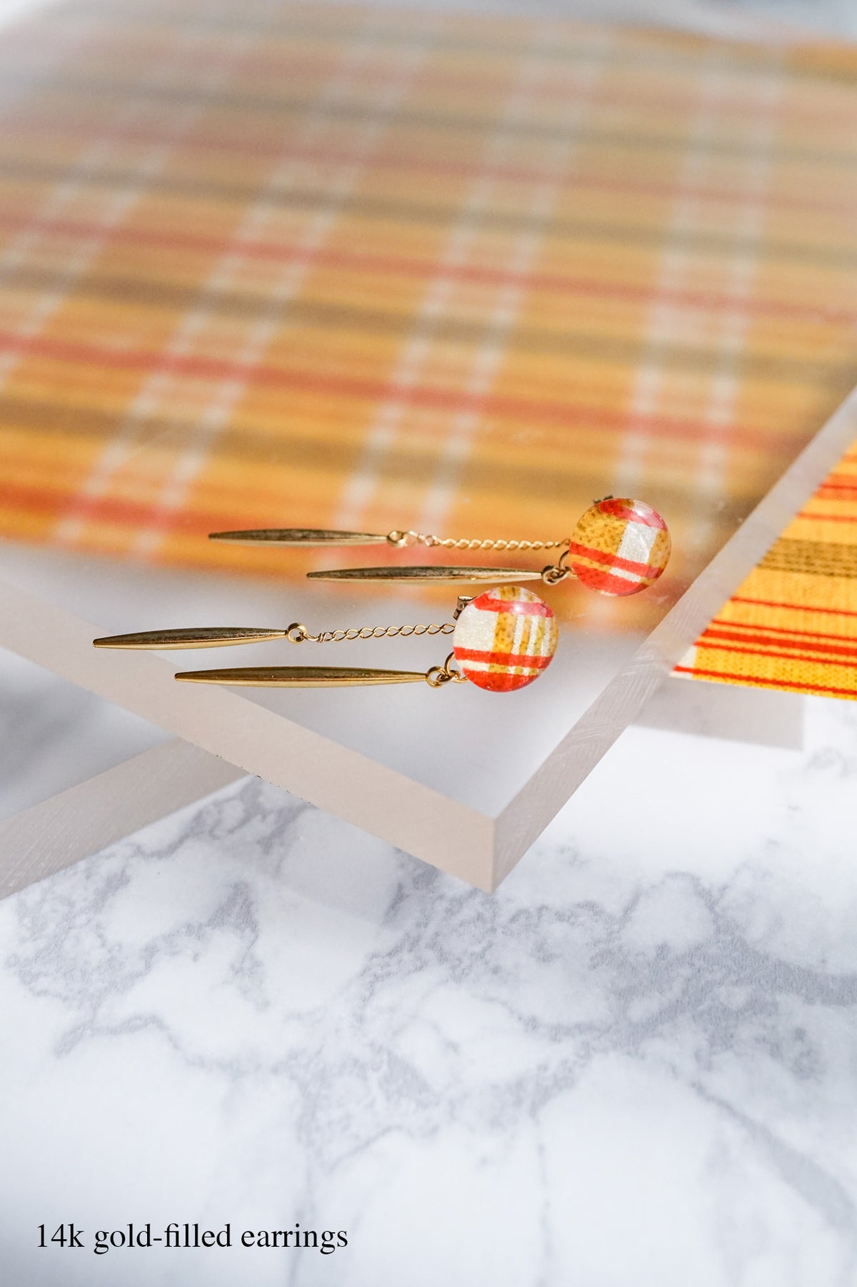 Icicle Earrings - Five-Line Grid