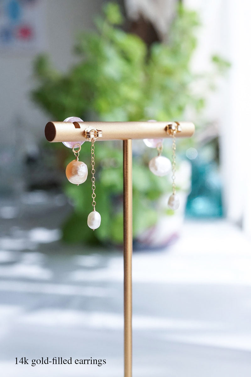 Little Spring Earrings - Tiny Sakura (Pink)