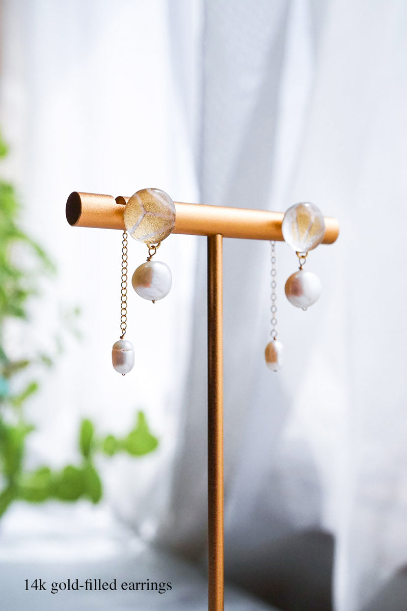 Little Spring Earrings - Hemp Leaf (Gold)