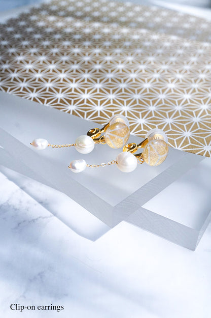 Little Spring Earrings - Hemp Leaf (Gold)
