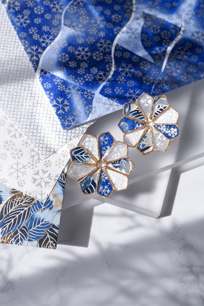 Star Flower Brooch - Lapis Lazuli -