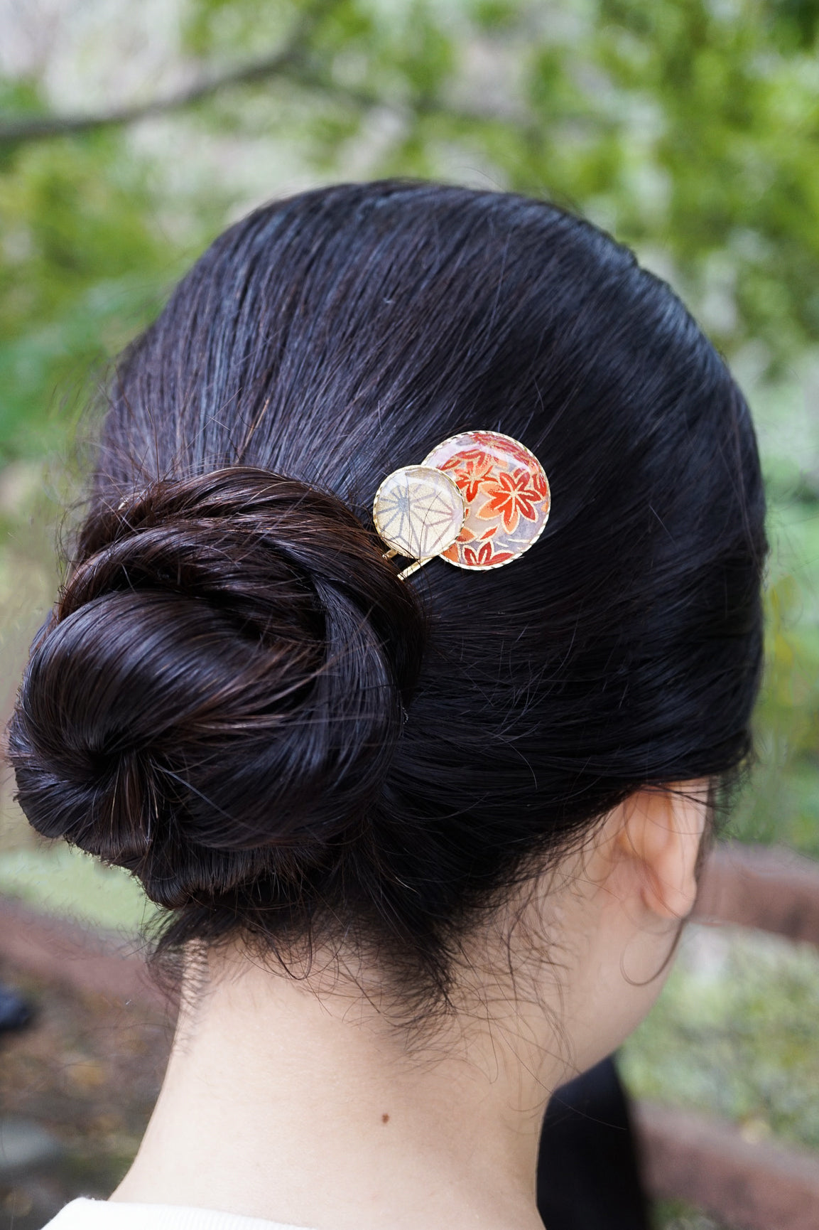 Moonflower Hairpin -Japanese Maple