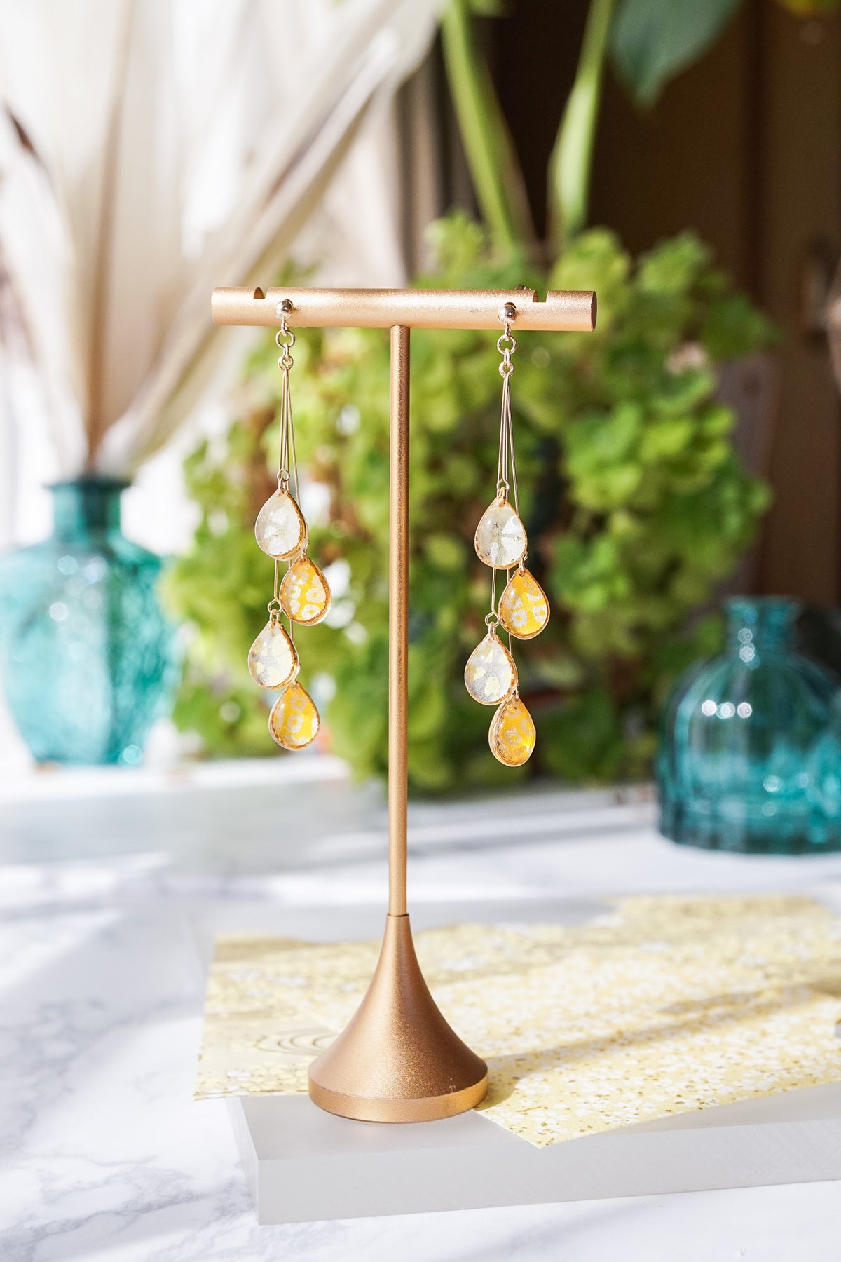 Shigure Earrings #4 - Mimosa