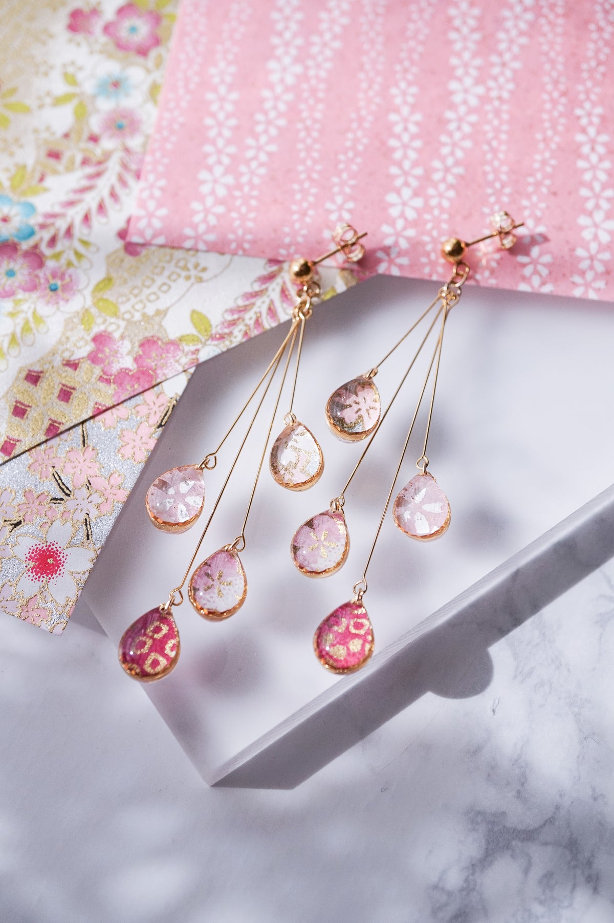 Shigure Earrings #4 - Sakura