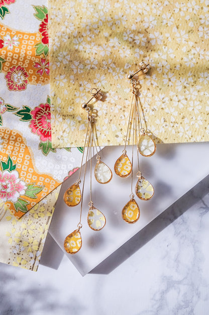 Shigure Earrings #4 - Mimosa