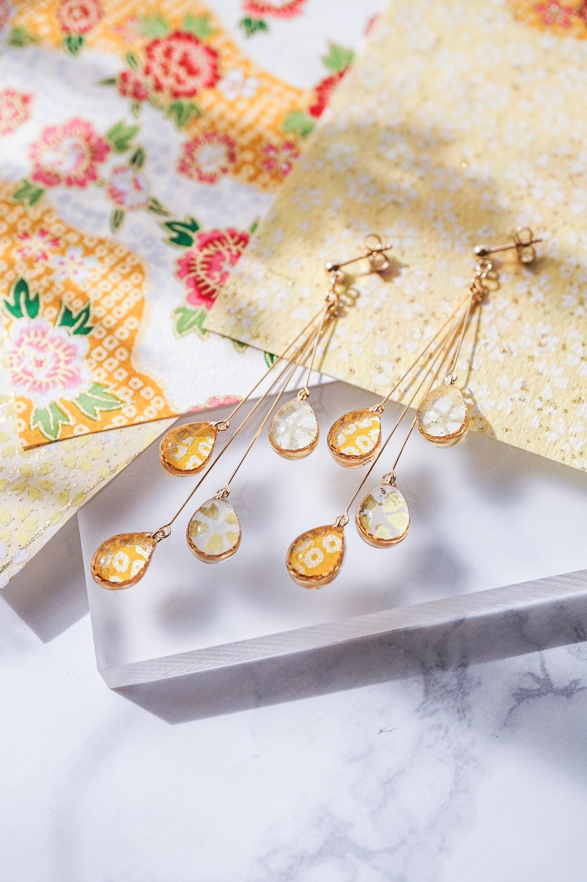 Shigure Earrings #4 - Mimosa