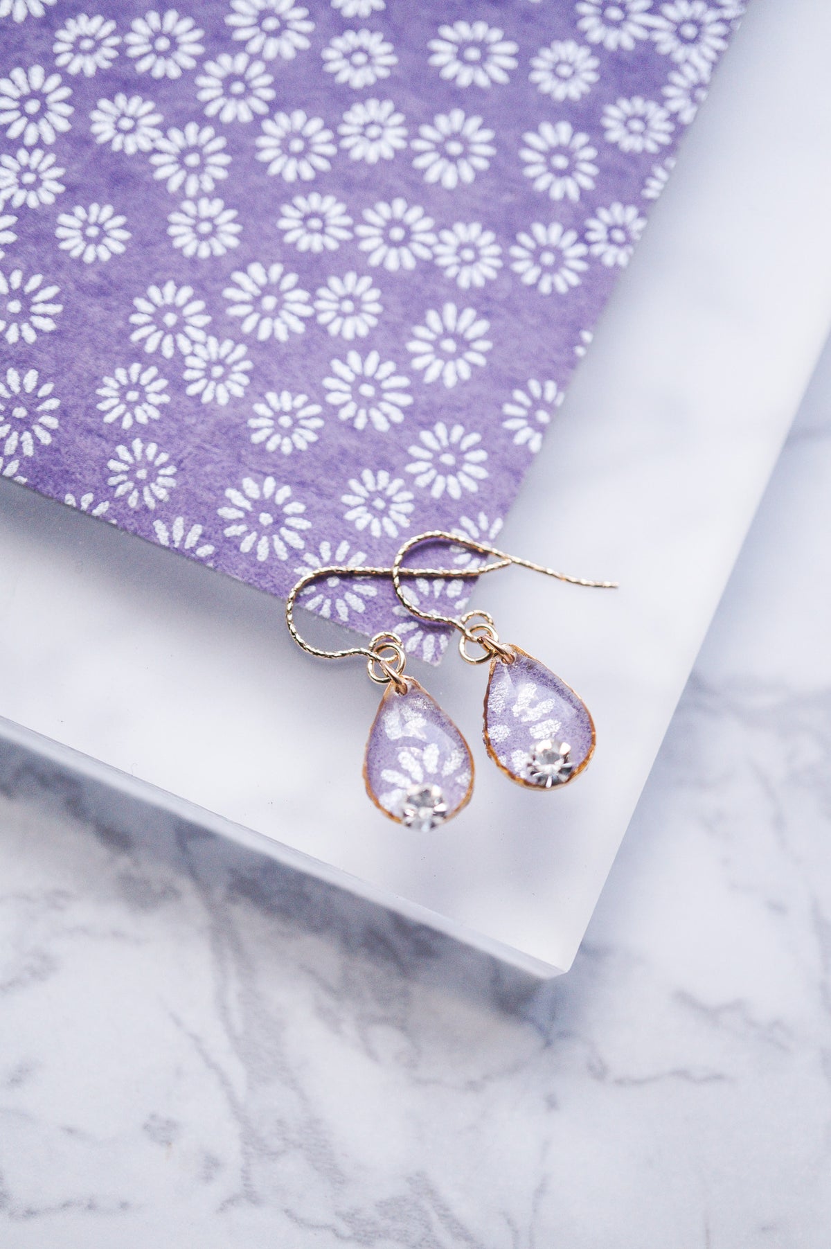 Morning Dew Earrings - Aster