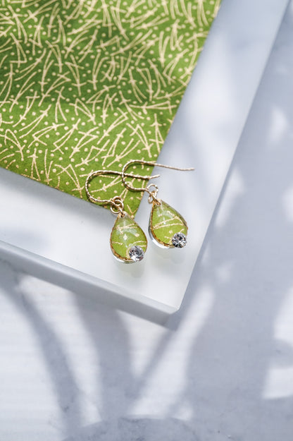 Morning Dew Earrings - Pine Needles