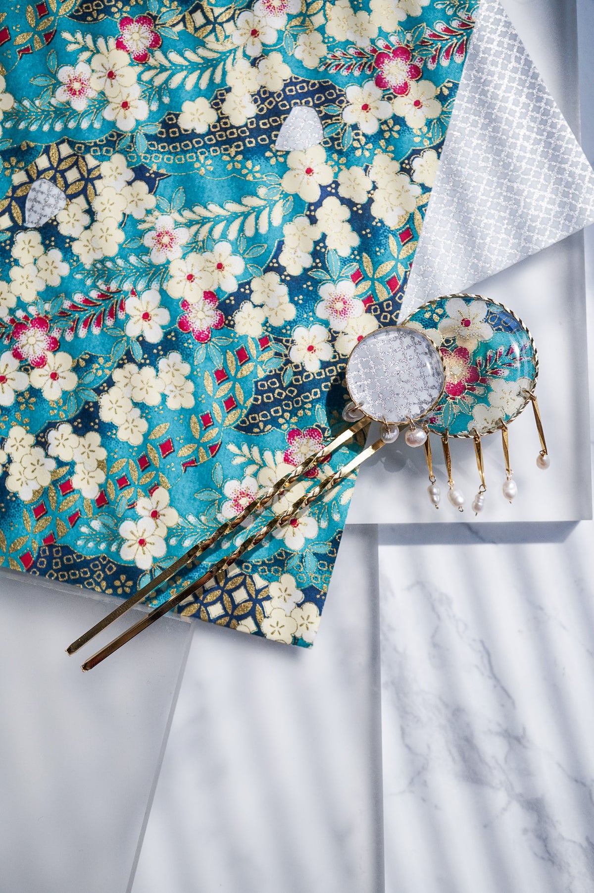 Starry Night Hairpin - Plum (Turquoise)