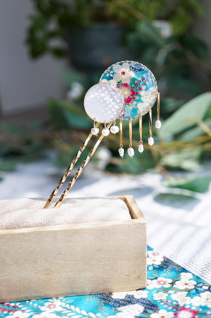 Starry Night Hairpin - Plum (Turquoise)