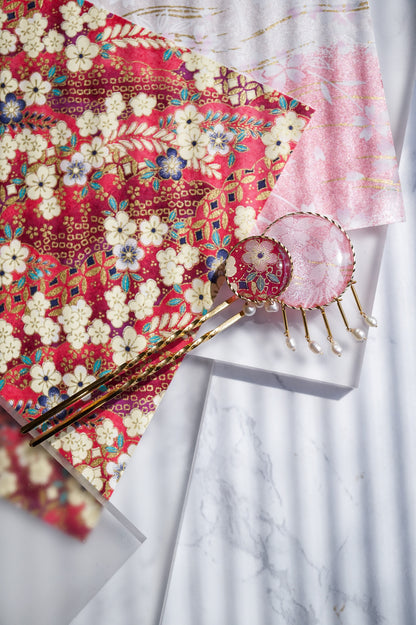 Starry Night Hairpin - Sakura (Pink)