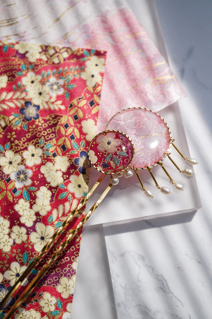Starry Night Hairpin - Sakura (Pink)