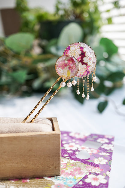 Starry Night Hairpin - Sakura (Purple)