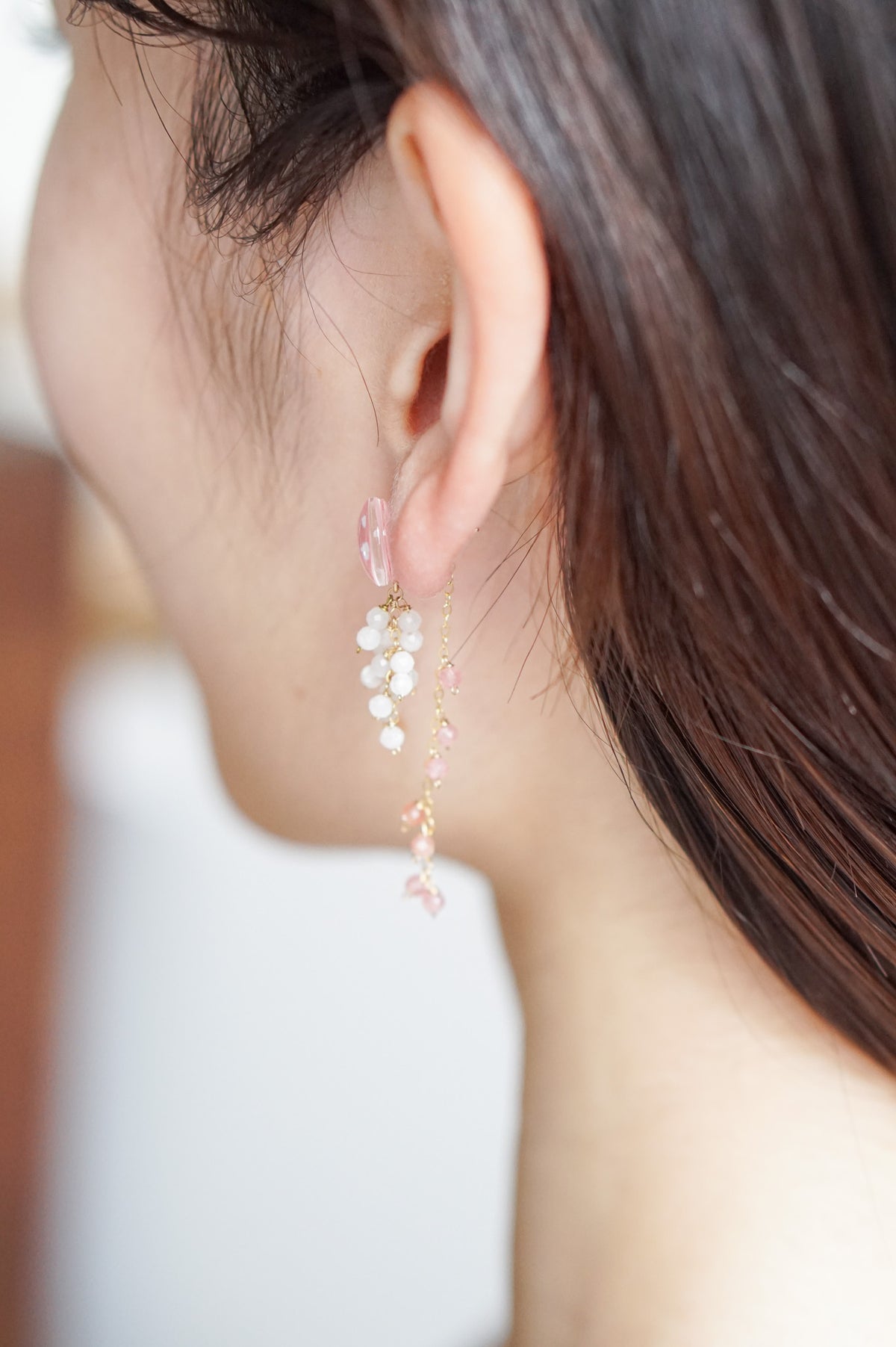 Little Snow Earrings - Tiny Sakura (Pink)