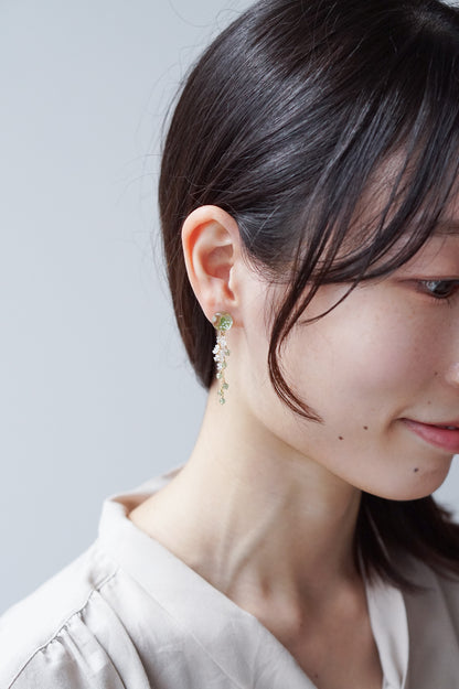 Little Snow Earrings - Plum Blossom (Green)