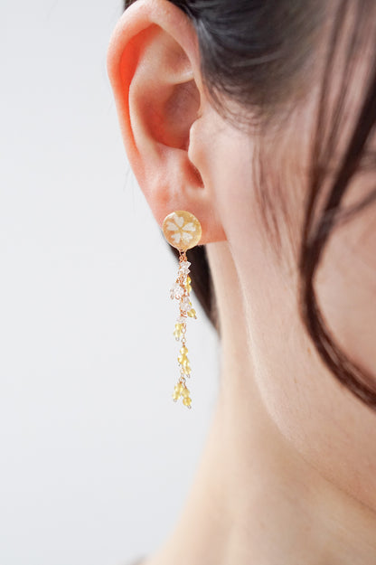 Little Snow Earrings - Tiny Sakura (Yellow)