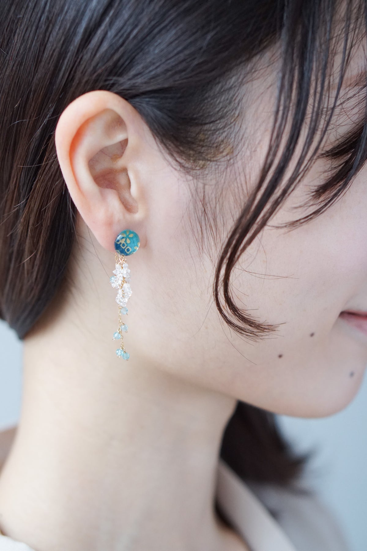 Little Snow Earrings - Kanoko (Turquoise)
