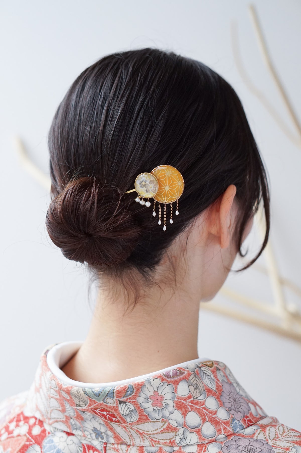 Starry Night Hairpin - Hemp Leaf (Yellow)