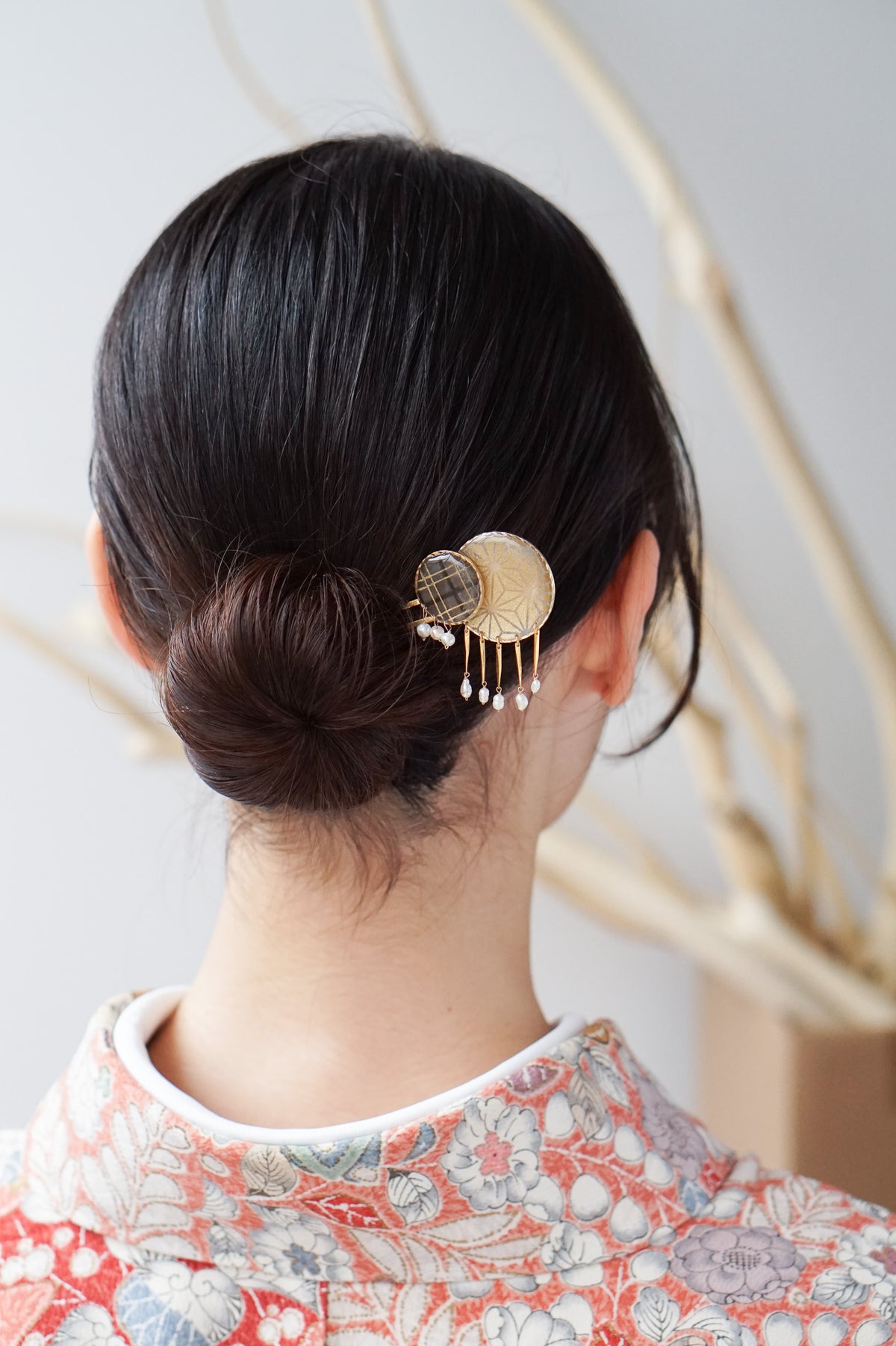 Starry Night Hairpin - Hemp Leaf (Gold)