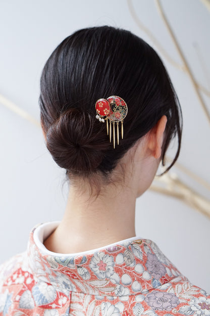 Starry Night Hairpin - Plum (Black)