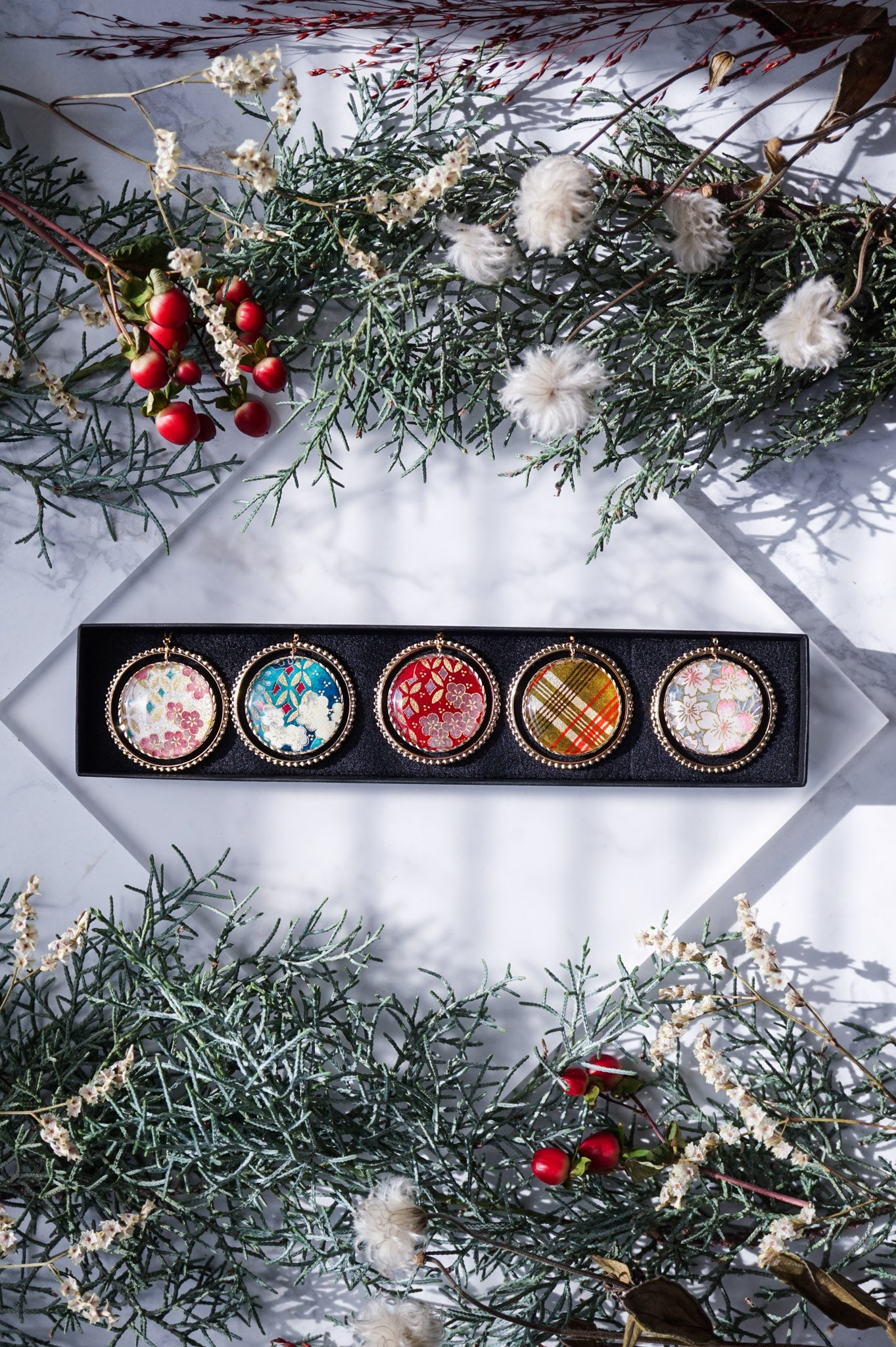 クリスマスオーナメント　＜花＞