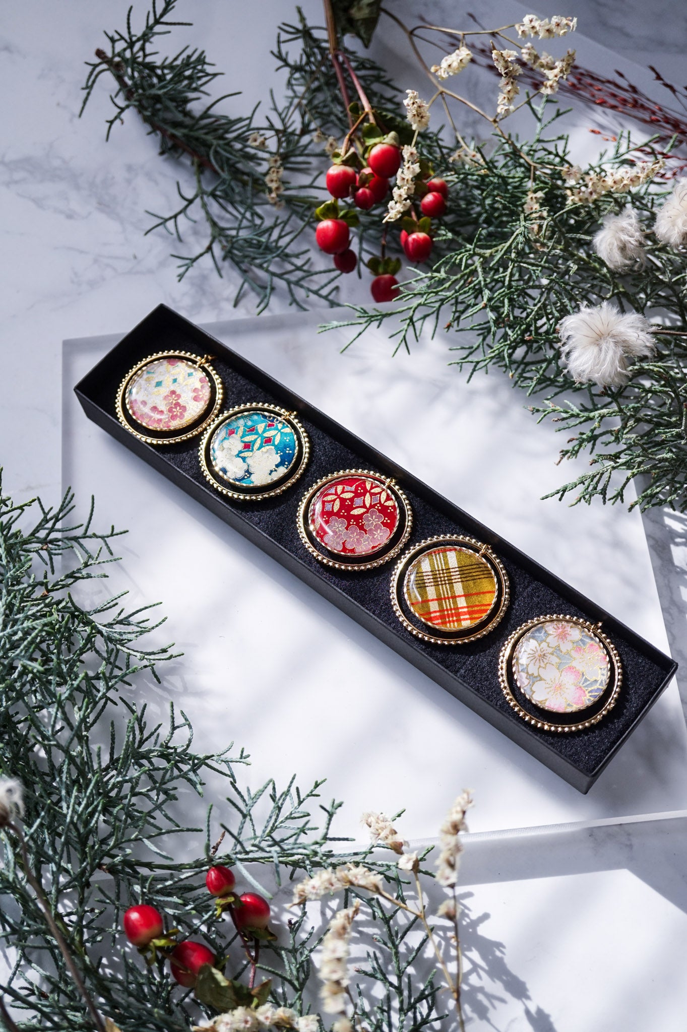 クリスマスオーナメント　＜花＞