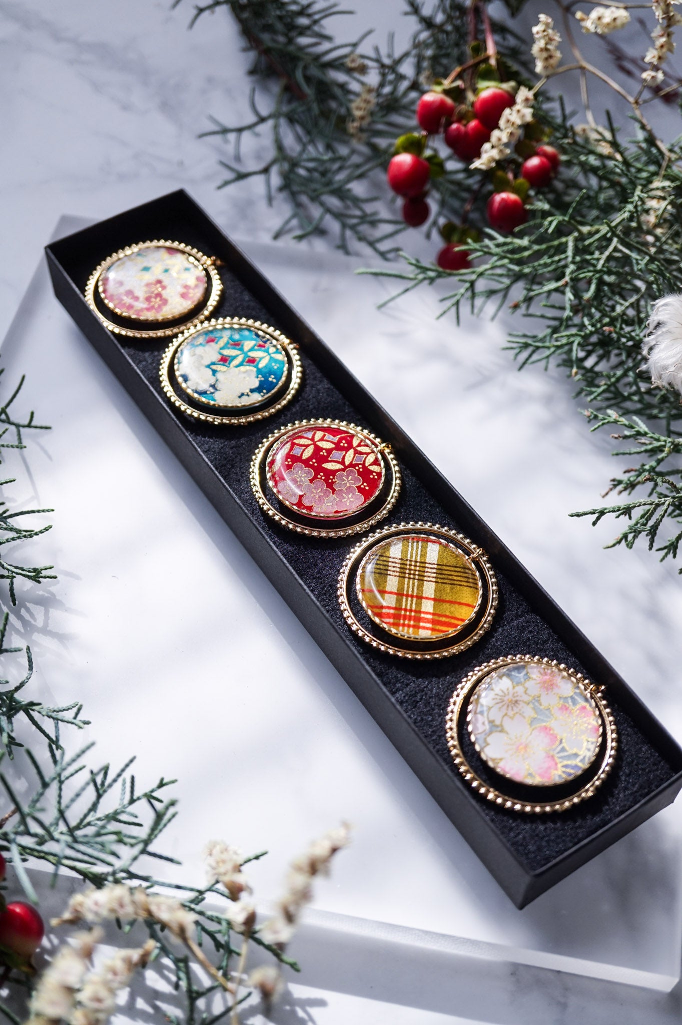 クリスマスオーナメント　＜花＞