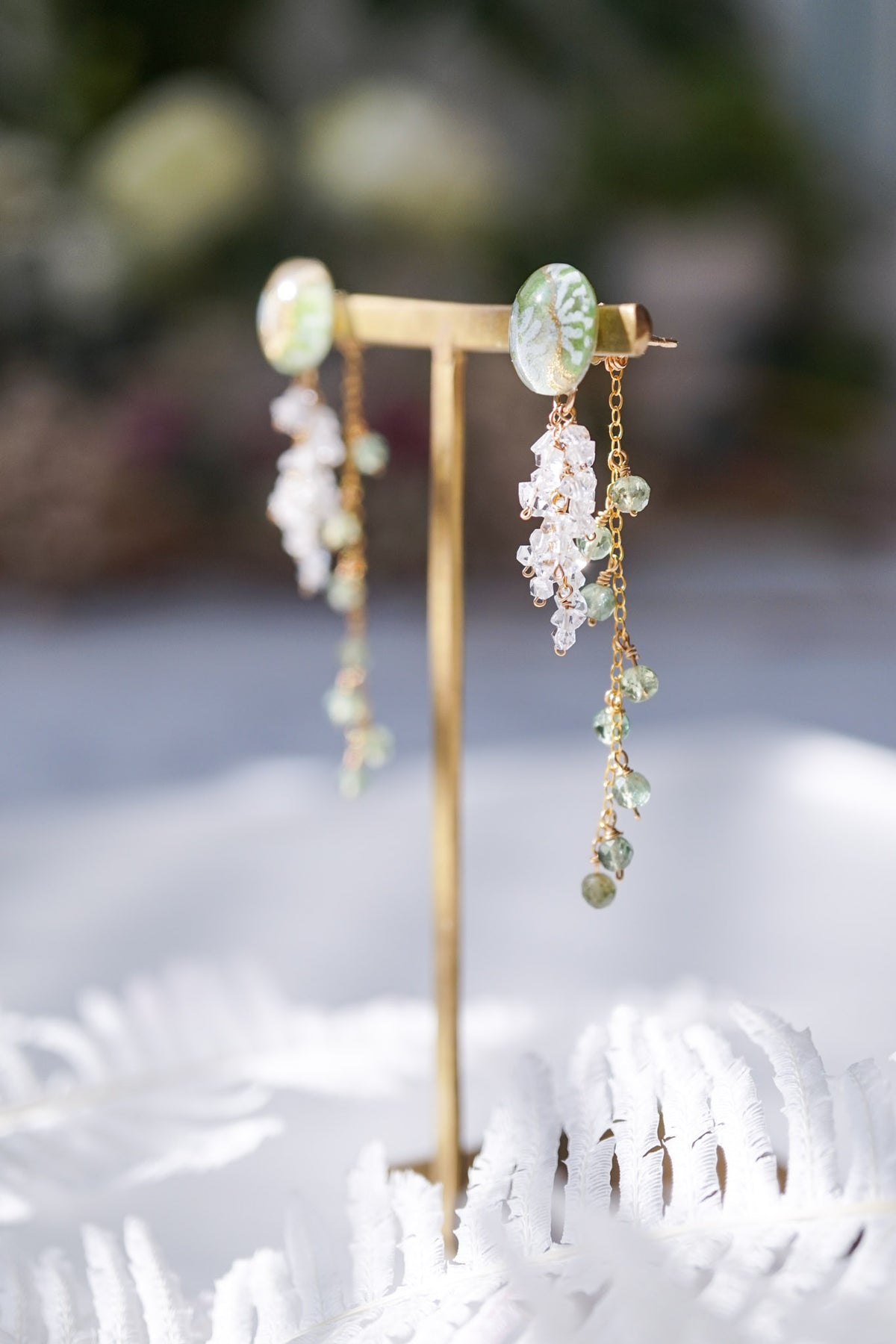 Little Snow Earrings - Plum Blossom (Green)