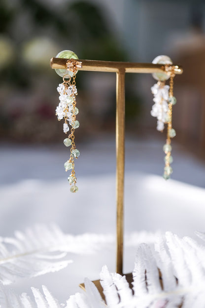 Little Snow Earrings - Plum Blossom (Green)
