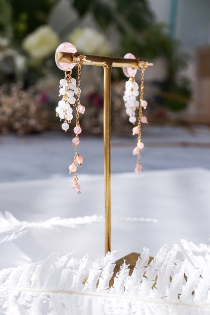Little Snow Earrings - Tiny Sakura (Pink)