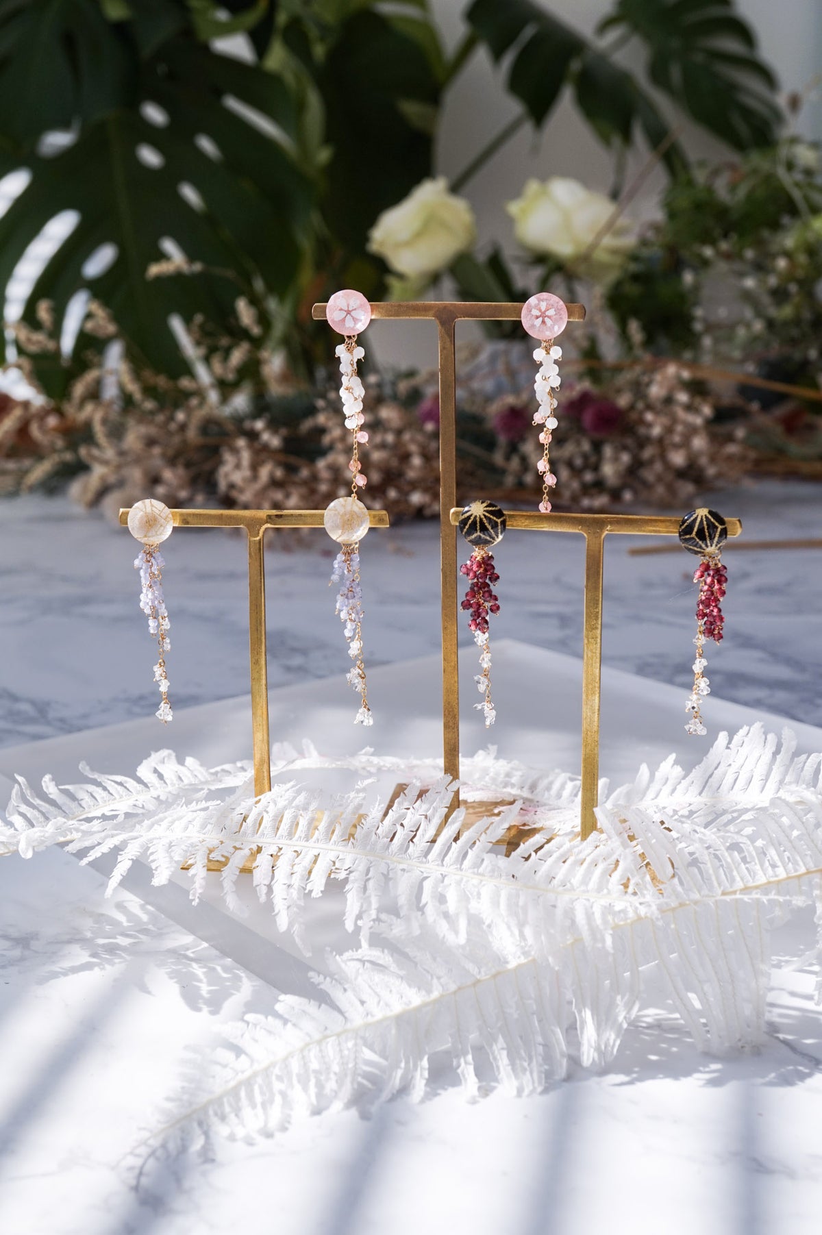 Little Snow Earrings - Tiny Sakura (Pink)