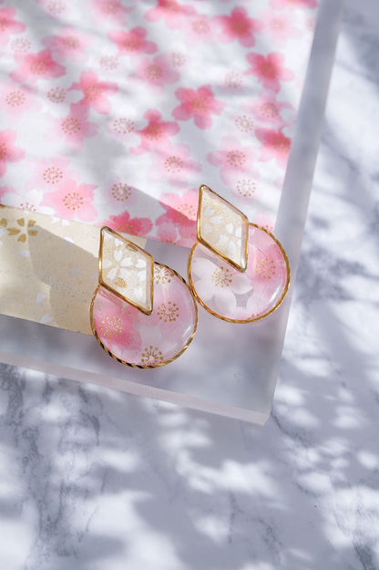 Kumi earrings -Sakura-
