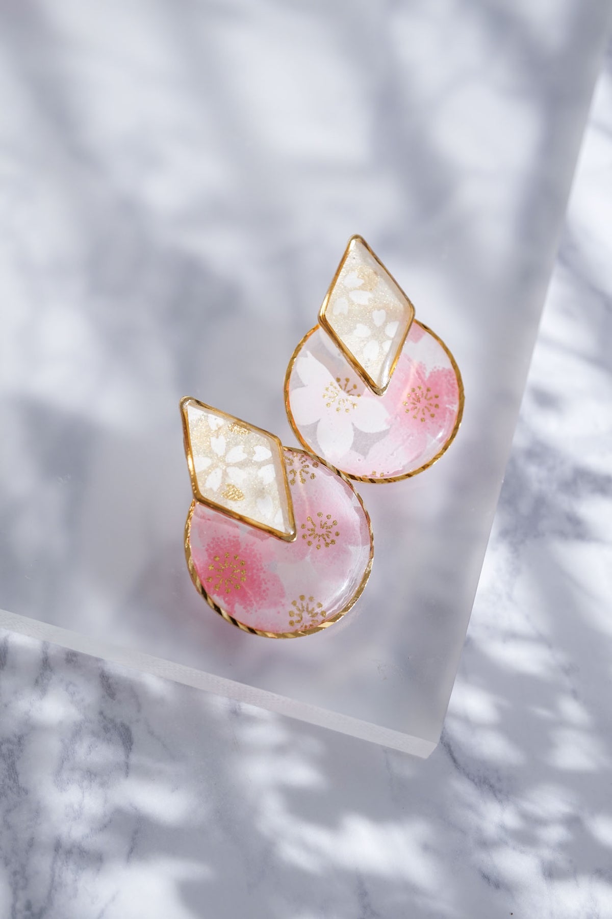 Kumi earrings -Sakura-