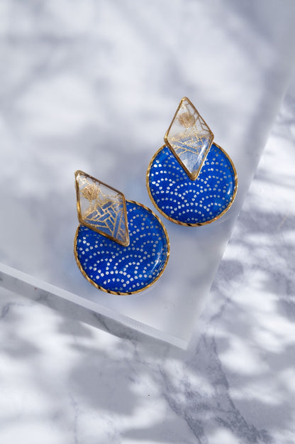 Kumi earrings - Seigaiha -