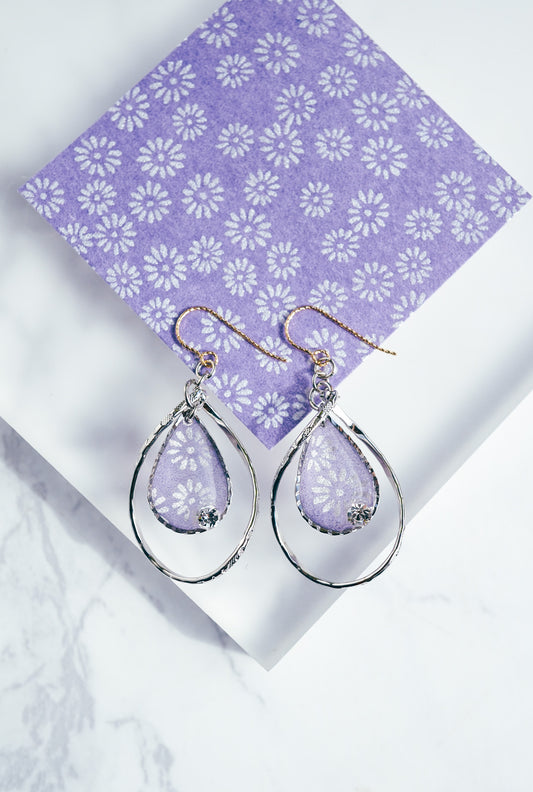 Flower Drop Earrings - Shion