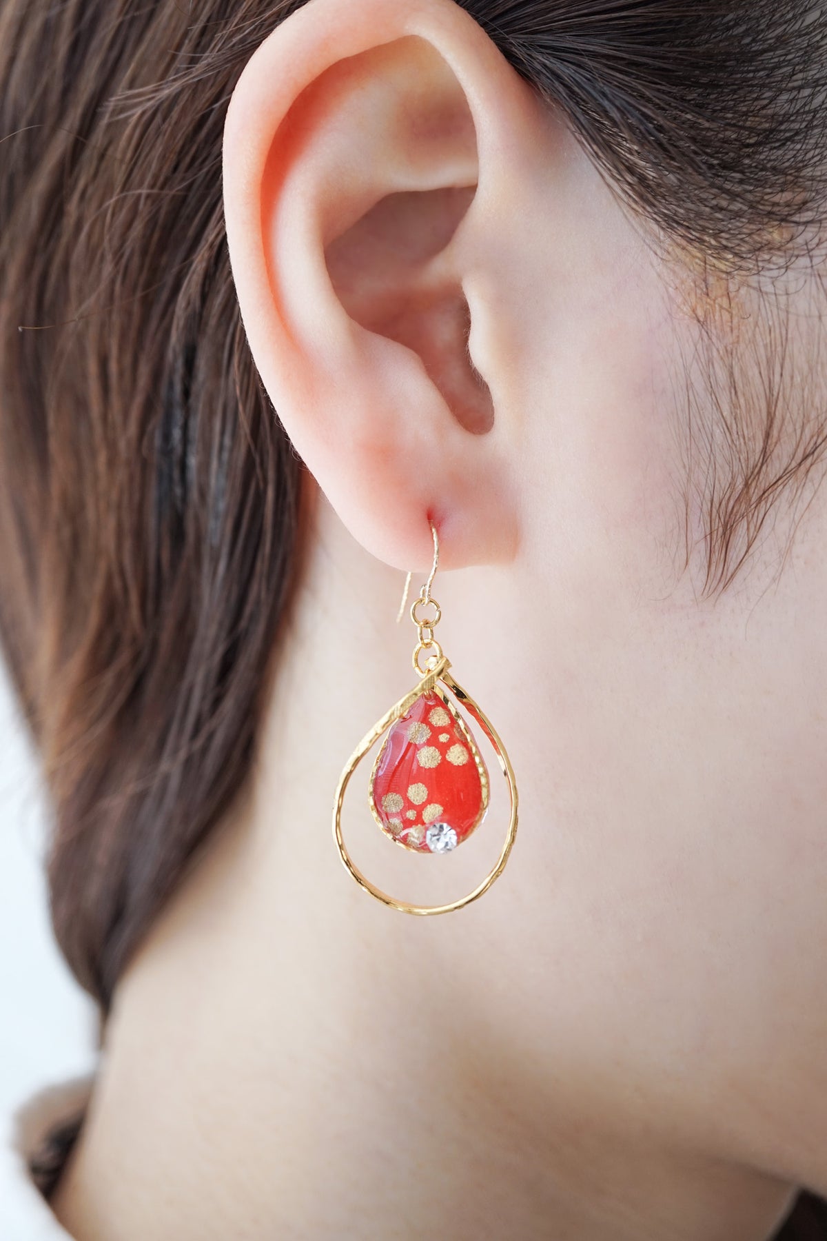 Flower Drop Earrings - Star Plum Blossom