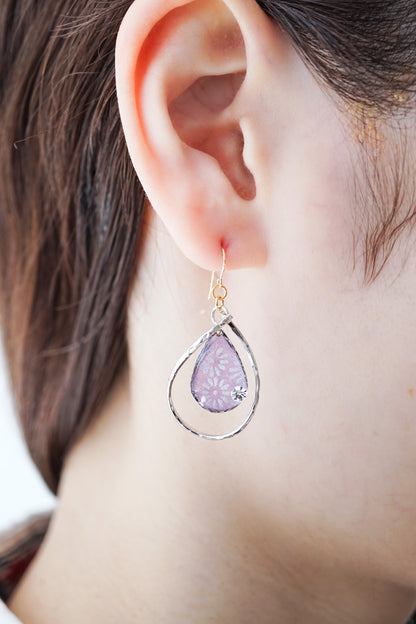 Flower Drop Earrings - Shion