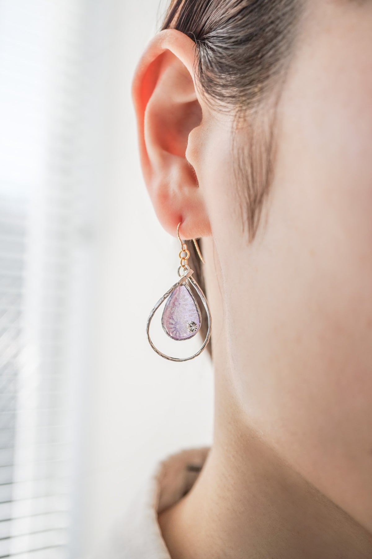 Flower Drop Earrings - Shion