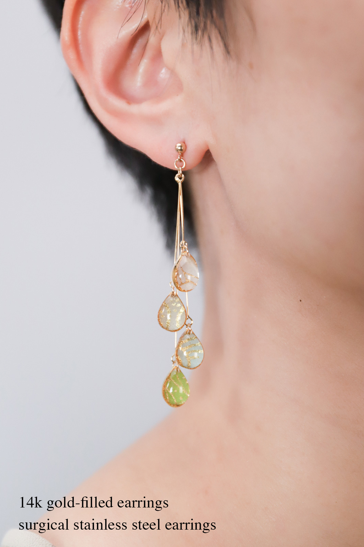 Shigure Earrings #4 - Pine needles