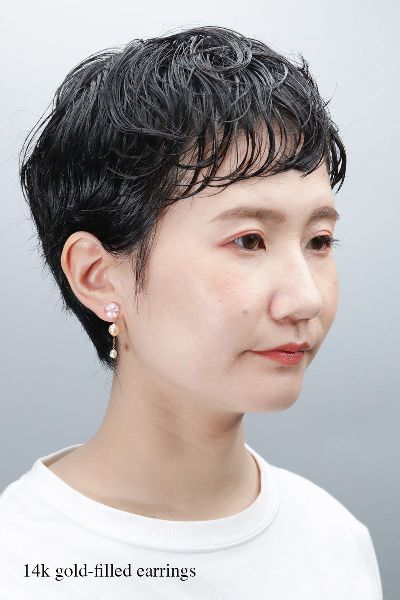 Little Spring Earrings - Tiny Sakura (Pink)
