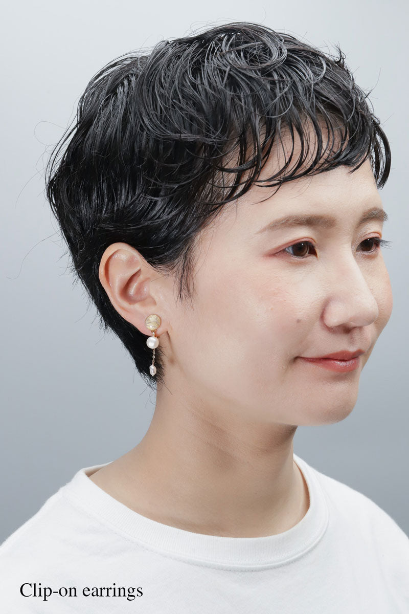 Little Spring Earrings - Hemp Leaf (Gold)